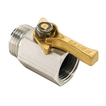 Dramm® Aluminum Shut-Off Valve - 3/4in Male-Female Thread