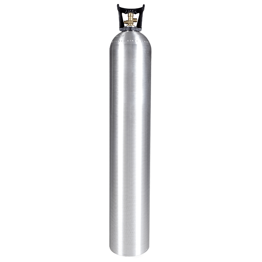 Aluminum CO2 Cylinder with Handle, 50lb